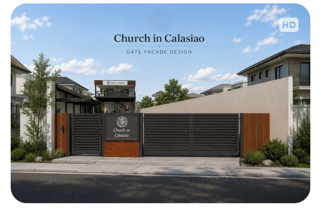 Church in Calasiao gate facade design